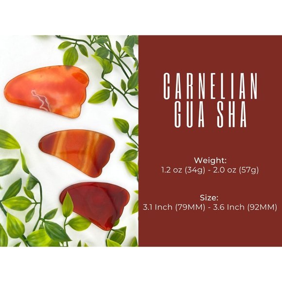 Carnelian Gua Sha - Carnelian Face Massager -High Quality Carnelian Facial - Picture 11 of 11